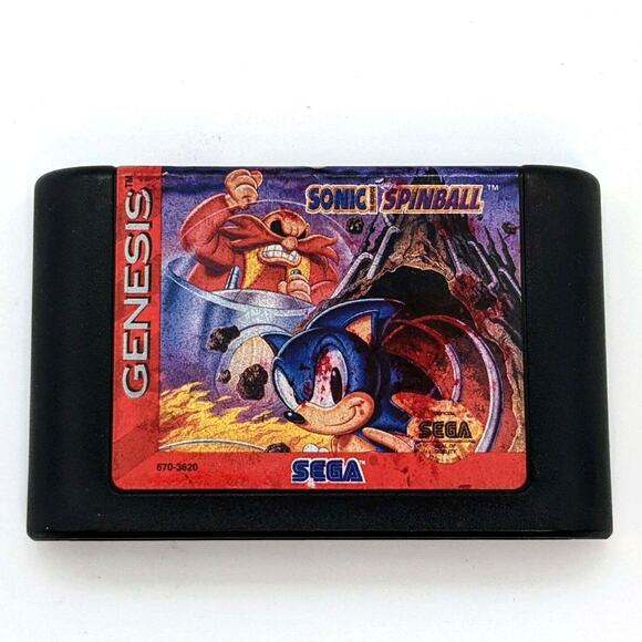 Sega Genesis Lot Sonic Spinball Golf PGA Tour 96 Hedgehog Golf Tested Working - Picture 9 of 10